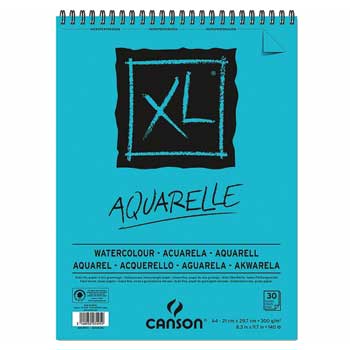Bloco Espiralado Canson XL Aquarelle A4 300gr 30 Folhas