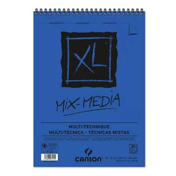 Bloco Espiralado Canson XL Mix Media A4 300gr 30F