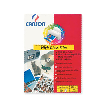 Film Fotog Canson Film Polyest 130g A4 p/InkJet 10F Branco
