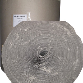Cartao Canelado Castanho 100cmx60m Bobine (+/- 28kg)