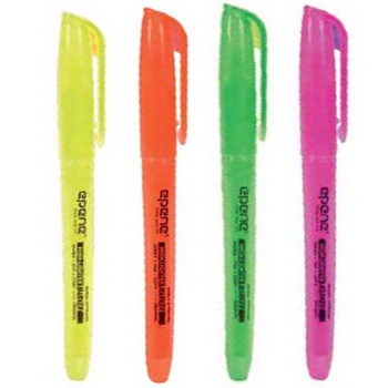 Marcador Fluorescente Fino Epene Pack 4 Cores