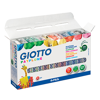 Plasticina Giotto Patplume Conjunto Sortido 12x150gr