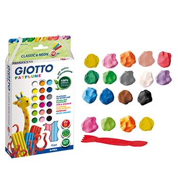 Plasticina Giotto Patplume Conjunto Sortido 18x20gr