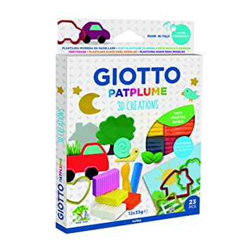 Plasticina Giotto Patplume Conjunto Sortido 12x33gr - 23pcs