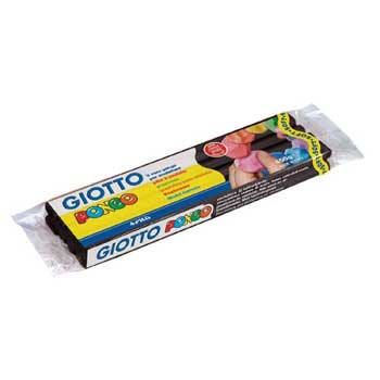 Plasticina Giotto Pongo Soft 450gr Preto