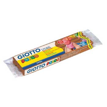 Plasticina Giotto Pongo Soft 450gr Castanho Claro