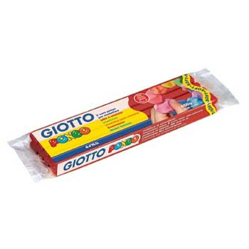 Plasticina Giotto Pongo Soft 450gr Vermelho Carmim