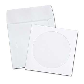 Envelopes Papel c/Janela 125x125mm p/CD/DVD Cx 500un