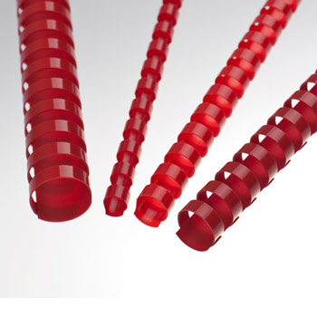 Argolas Pvc Encadernar 14mm 90 Folhas Cx100un Vermelho