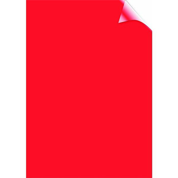 Acetato Encadernacao A4 Transparente Vermelho 200microns Cx
