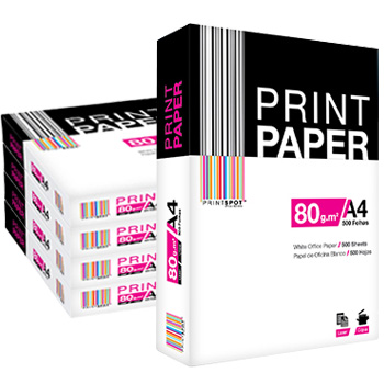 Papel 080gr Fotocopia A4  PrintSpot 5x500 Folhas