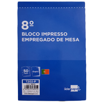 Blocos Impressos-Empregado de Mesa- 105X155 c/ Duplicado