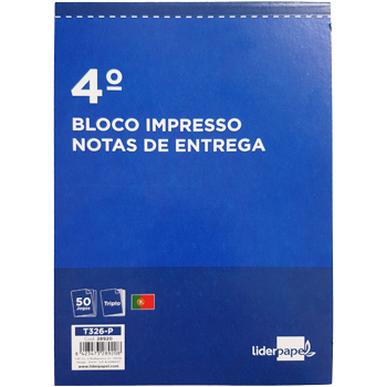 Blocos Impressos-Nota de Entrega- 155x215mm c/Triplicado