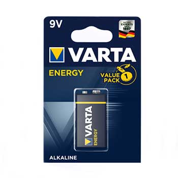 Pilha Alcalina Varta Energy 6LR61 9V 530mAh - 1un