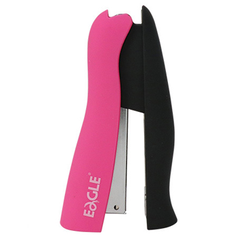 Agrafador 24/6 20 Folhas Eagle Neon Color Rosa