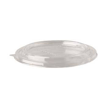 Tampas Ø15cm Saladeiras Redondas PLA Transparente 50un