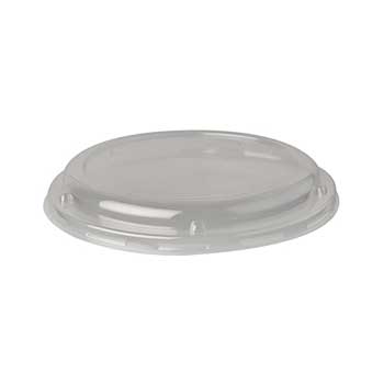 Tampas Ø18,1cm Saladeiras Redondas PLA Transparente 50un