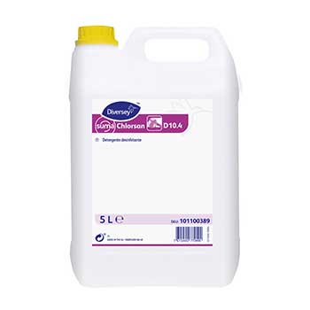 Detergente Suma D10.4 Clorado p/Limpeza Desinfeção 5L