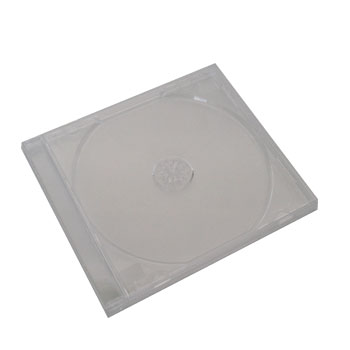 Caixa para CD/DVD 10,4mm com bandeja - Transparente 1un