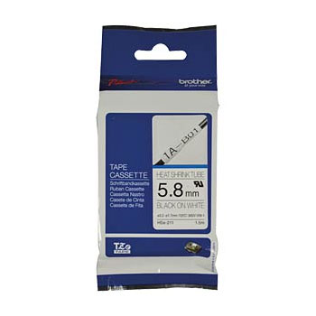 Fita Tubo Termo Retratil 5.8mm Branco/Preto