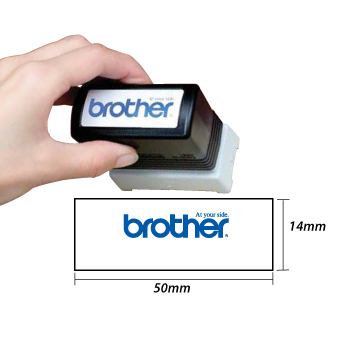 Carimbo BROTHER Azul 6 carimbos de 18x50mm
