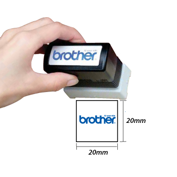 Carimbo BROTHER Azul 6 carimbos de 20x20mm