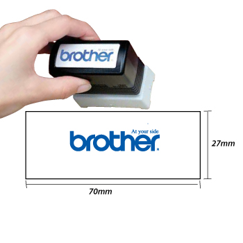 Carimbo BROTHER Azul 6 carimbos de 27x70mm