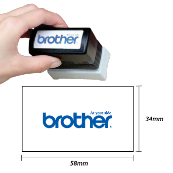 Carimbo BROTHER Azul 6 carimbos de 34x58mm
