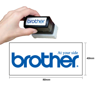 Carimbo BROTHER Azul 6 carimbos de 40x90mm