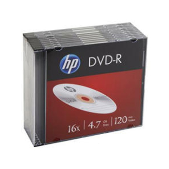 DVD-R HP 4.7GB 16X Slim Case 10