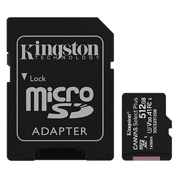 Cartao Memoria KINGSTON 512GB micSDXC Canvas Select Plus