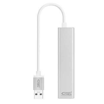 Adaptador USB-A 3.0 para Ethernet Gigabit + 3 Portas USB