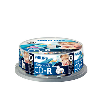 CD-R Philips 700Mb 52x 80min Impressao Spindle Pack 25