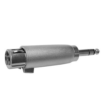 Adaptador XLR 3P F para Jack Stereo 6,35mm M