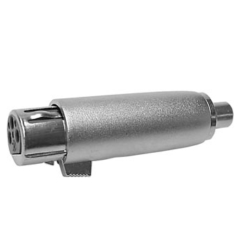 Adaptador XLR 3P fêmea/ RCA fêmea