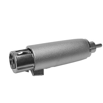 Adaptador XLR 3P fêmea/ RCA macho
