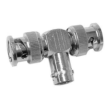 Adaptador BNC em T femea / 2x BNC macho