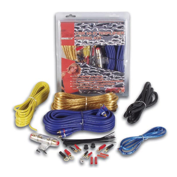 Kit Cabos e Conetores Áudio Amplificação Auto