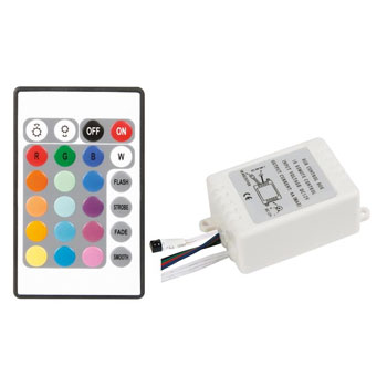 Controlador LED RGB com controle remoto IR low cost