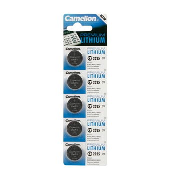 Pilha Lithium CR2025 3,0V 170mAh Blister 5un