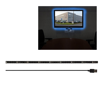 Conjunto com Faixa LED RGB Flexível com Efeitos USB