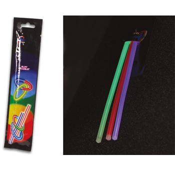 Bastão Luz 20cm Ø 0,5cm Pack 3 Cores