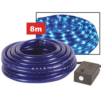 Corda LUZ 2 Canais 8mts Azul Tomada À Prova de Água