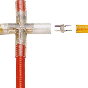 Conector em X para corda de luz (a prova de agua) 1un